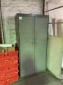 Double Door Metal Cupboard with Contents