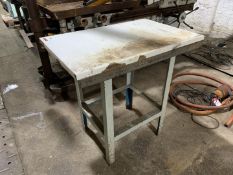 Steel Frame Timber Top Workbench 925 x 600 x 910mm