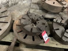 4-Jaw Chuck, 245mm dia, 60mm centre. Purchasers to confirm dimensions