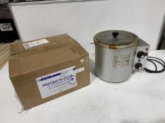 Electric Melting Pot with Box of Protecta-Cote Hot Dip Strippable Coating as Lotted, 240V