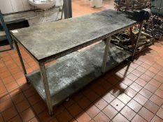 Steel Frame Timber Top Workbench with 6" Vice