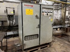 Radyne Type: 125 TR10 Generator, 100kW, 10kHz. Please Note: All Machinery will be Disconnected