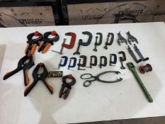 Quantity of Various Clamps and Tools as Lotted
