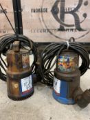 Two 1" Submersible Pumps, as lotted