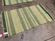 Green Striped Interior Floor Rug 900 x 1500mm