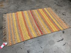 Striped Woven Interior Floor Rug 1200 x 1800mm