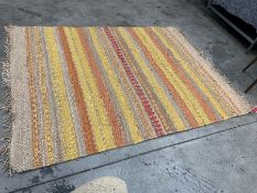 Striped Woven Interior Floor Rug 1800 x 2450mm