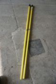 2no. Unused Yellow HMS Poles