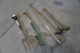 6no. Various Garden Tools as Lotted