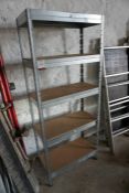 5 Tier Collapsible Shelving Unit, 1800 x 750 x 350mm