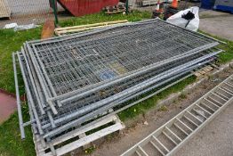 15no. Sections of Heras Fencing as Lotted, Some Damage Present, PLEASE NOTE: Lot Located at THE