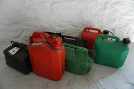 6no. Various Fuel Containers as Lotted