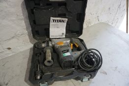 Titan TTB278SDS Rotary Hammer Case Complete with Titan Carry Case & User Manual