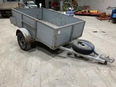 Steel Single Axle Car Trailer, Bed Size: 1750 x 1100mm