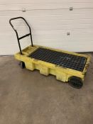 Mobile Plastic Bunded Oil Spill Platform, 750 x 1600 x 400mm