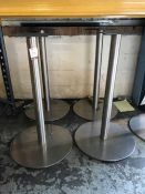 4no. Table Legs 940mm High & 600mm Dia Base , Please Note: Buyer Must be Satisfied with the