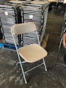 33no. Foldaway Plastic Chairs, Please Note: Buyer Must be Satisfied with the condition of their lots