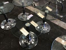 2no. Chrome Based Round Coffee Tables