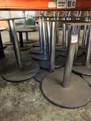 5no. Table Legs 730mm High, 500mm Dia, Please Note: Buyer Must be Satisfied with the condition of