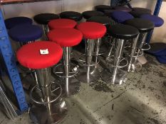 19no. Various Chrome Based Stools as Lotted Please Note: Buyer Must be Satisfied with the