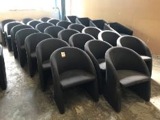 22no. Fabric Tub Style Chairs, Please Note: Buyer Must be Satisfied with the condition of their lots