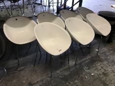 7no. Plastic Tub Chairs, Please Note: Buyer Must be Satisfied with the condition of their lots prior