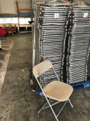 56no. Foldaway Plastic Chairs, Please Note: Buyer Must be Satisfied with the condition of their lots