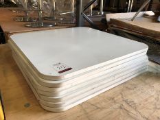 7no. 700 x 700mm Square Table Tops Please Note: Buyer Must be Satisfied with the condition of