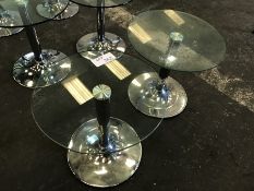 2no. Chrome Based Round Coffee Tables