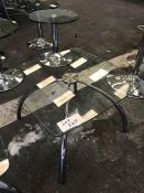 Chrome Framed Glass Topped Coffee Table