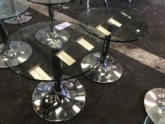 2no. Chrome Based Round Coffee Tables