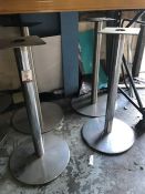 4no. Table Legs 940mm High & 600mm Dia Base , Please Note: Buyer Must be Satisfied with the