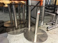 6no. Table Legs, 700mm High 640mm dia, Please Note: Buyer Must be Satisfied with the condition of