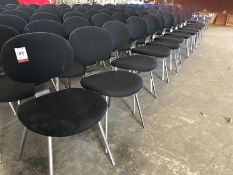 11no. Black Fabric Metal Framed Meeting Chairs, Please Note: Buyer Must be Satisfied with the