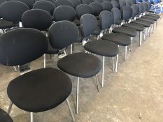 11no. Black Fabric Metal Framed Meeting Chairs, Please Note: Buyer Must be Satisfied with the