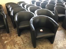 11no. Leatherette Tub Chairs, Please Note: Buyer Must be Satisfied with the condition of their