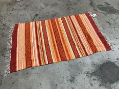 Orange Striped Interior Floor Rug 900 x 1500mm