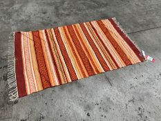 Orange Striped Interior Floor Rug 900 x 1500mm