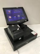 Clientron Corp PT800 Touchscreen Till System Complete with; Cash Drawer & SN3C BTP-R180 Receipt