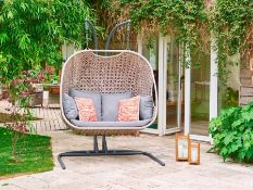 Boxed LG Outdoor Monaco Hazel Double Egg Chair Seat & Cushions Bundle Code: MNHEGG02BDL, Please