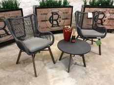 Boxed LG Outdoor Santa Fe Outdoor Furniture Comprising; 2no. Santa Fe Armchairs and Cushions Code: