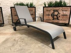 LG Outdoor Turin Sunlounger Code: TRN23, Side Table for Reclining Highback Code: MRS19, Please Note: