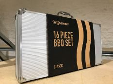 Unused Grillstream 16 Piece Classic BBQ Set, Please Note: Stock Photos are for Illustrative Purposes