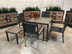 Boxed LG Milano Outdoor Furniture Comprising; Milano 90cm Square Dining Table, 4no. Unused Milano