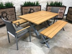 Boxed LG Outdoor Furniture Comprising; Siena 3 Seat Bench Code: SNA08, Siena 95 x 160cm