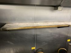 Stainless Steel Wall Shelf as Lotted 1100 x 300mm