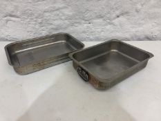 2no. Various Commercial Roasting Tins