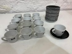 33no. Various Large Coffee Cups and Quantity of Saucers
