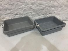 4no. Plastic Trays as Lotted