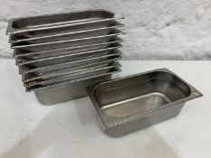 10no. Gastronorm Trays 150 x 300 x 100mm